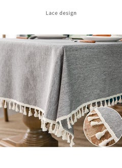 NIBEMINENT Waterproof and oil-proof cotton linen tablecloth no need to clean tablecloth  - Image 5