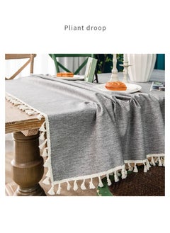 NIBEMINENT Waterproof and oil-proof cotton linen tablecloth no need to clean tablecloth  - Image 4