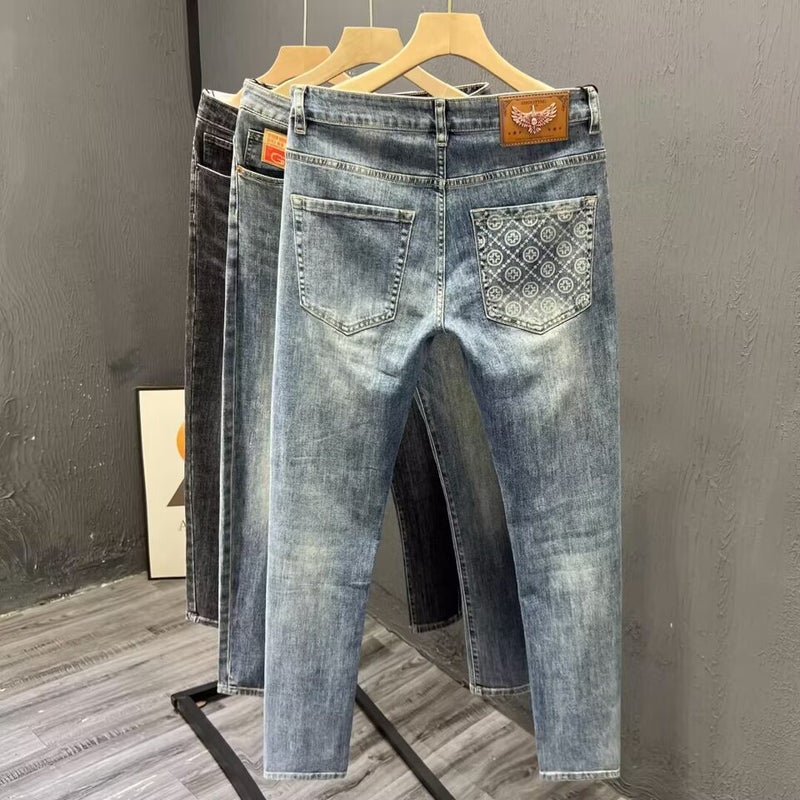 Unisex Classic Denim Jeans Loose Fit Daily Outdoor Wear - Image 2