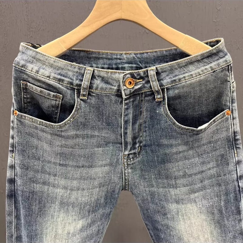 Unisex Classic Denim Jeans Loose Fit Daily Outdoor Wear - Image 5