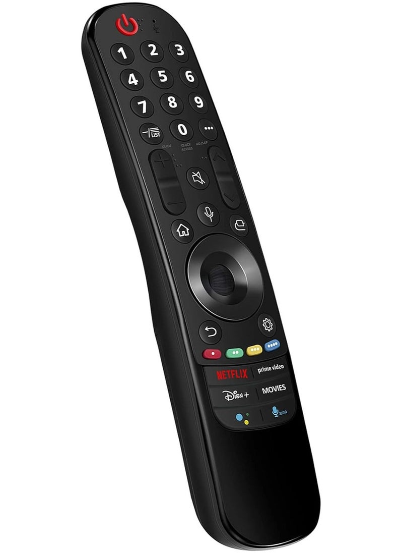 Replacement Voice Remote with Netflix Prime-Video Disney+ Movies Apps fit for LG A1 Series C1 Series G1 Series 90 Series 99 Series 4K Smart TV with Point, Click and Scroll Function with Battery