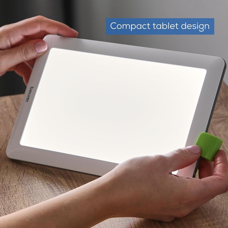 Beurer مصباح ضوء النهار المحمول Beurer TL30 خالي من الأشعة فوق البنفسجية 10000 لوكس ضوء أبيض ساطع للعلاج بالضوء للاستخدام المنزلي والسفر وإضاءة المكتب - Image 5