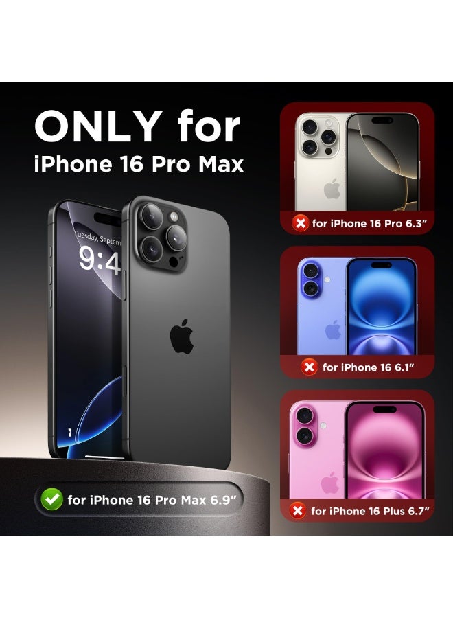جولبينبوكس جراب مغناطيسي لهاتف iPhone 16 Pro Max مع زر للتحكم في الكاميرا، متوافق مع MagSafe، [حماية كاملة للكاميرا] [واقي شاشة للخصوصية] غطاء هاتف شفاف غير لامع غير قابل للانزلاق لهاتف iPhone 16 ProMax (بني فاتح) - Image 5