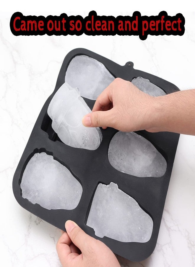 FreeNFond Halloween Baking Skull Cake Pan Molds, Silicone Pirate Cakelet Tin - Image 3