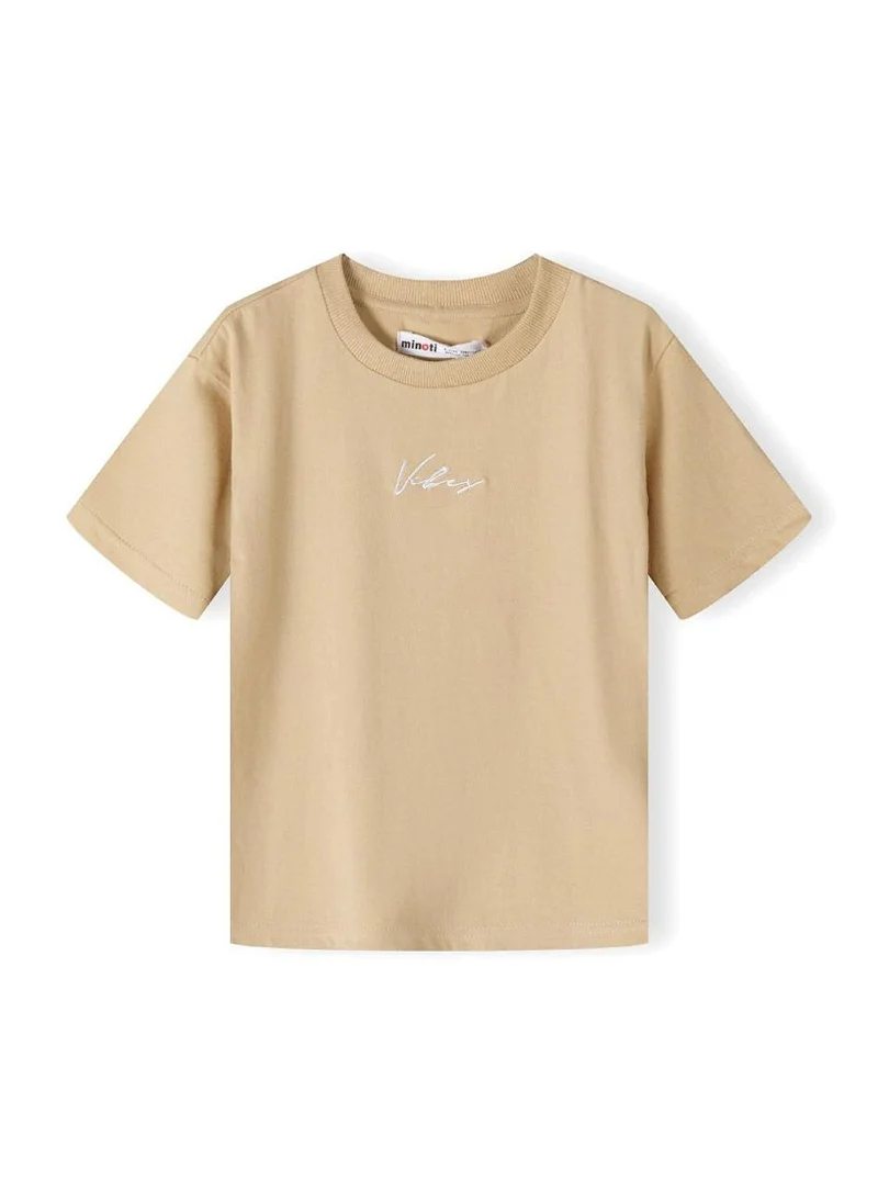 MINOTI Boy's Cotton Two-Piece Set with Printed T-Shirt and Jogger Pants