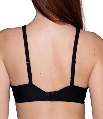 Vanity Fair Women's Body Caress Full Coverage Contour Bra #75335, Midnight Black, 40D - Image 3
