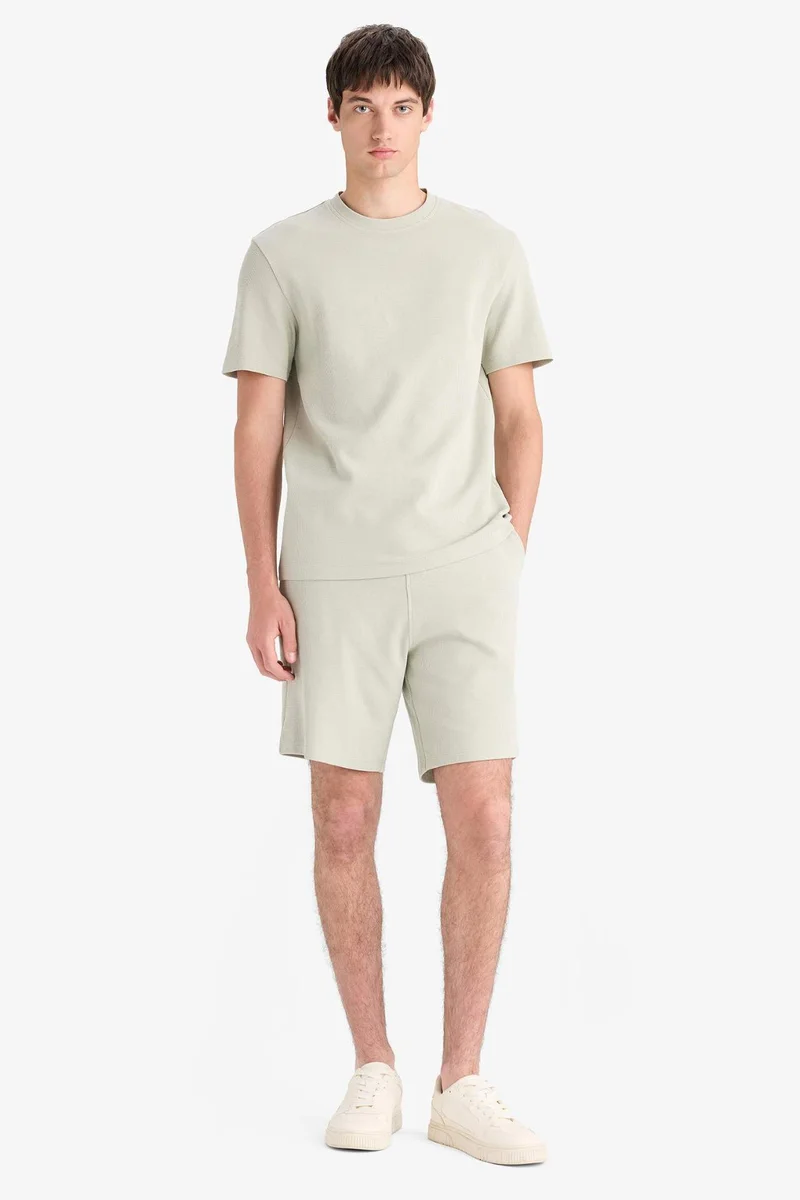 Defacto Regular Fit Crew Neck Basic Heavy Fabric T-Shirt