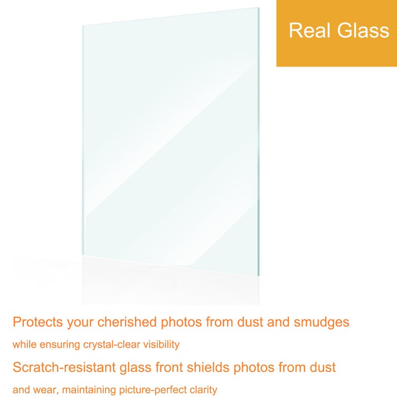 BESCRCL 15 Pack Real Glass Picture Frames Collage Wall Decor, Including 3pcs 8x10, 6pcs 5x7, 6pcs 4x6 Photo Frames for Gallery Wall or Tabletop Display, Black - Image 5