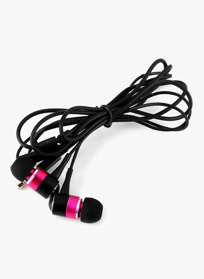 NIBEMINENT Wired In-Ear Headphones With Mic Pink - Image 2