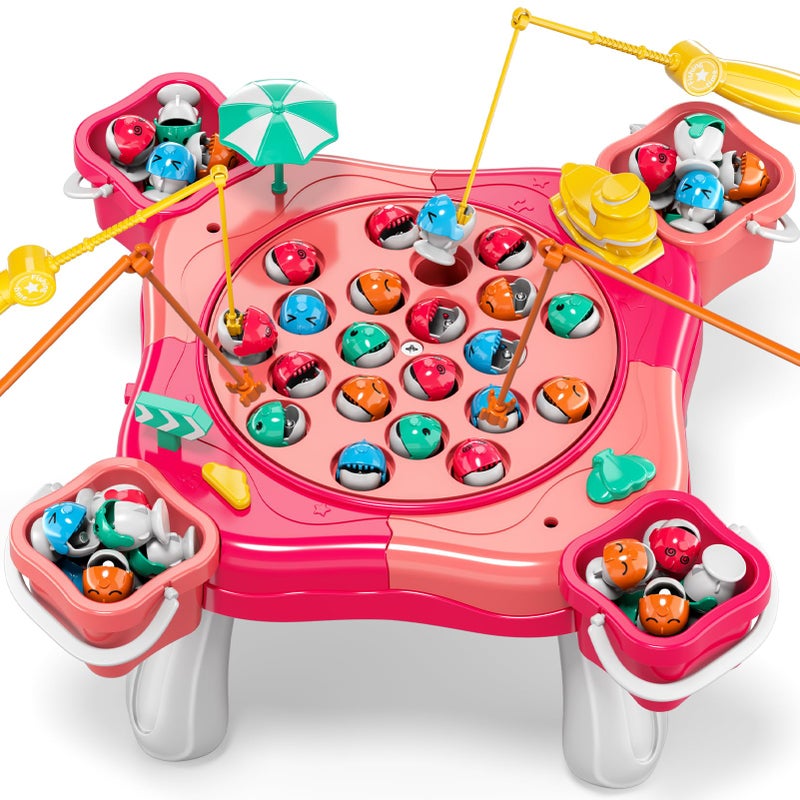 WATUDOU Magnetic Fishing Game for Kids Toddlers 35 70 pcs Fishing Toys for Kids Toddlers 35 Table Toys Board Game Birthday Gifts for 3 4 5 6 7 8 Years Old Kid Toddler - Image 2