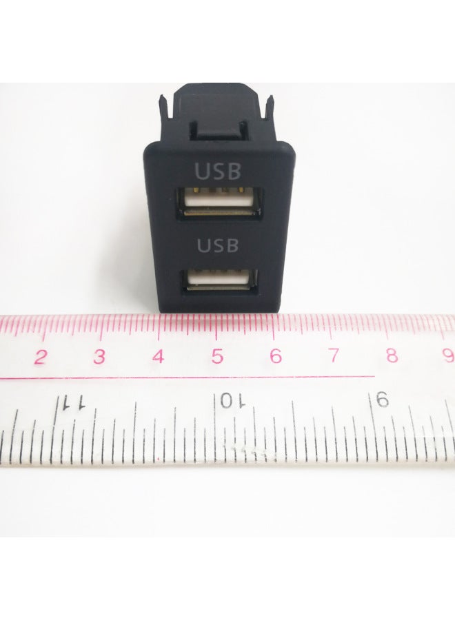 Android Navigation Car Dual-port USB Modification Line Universal 4PIN 6PIN Adapter Installation Dual USB Panel Line-Color:4P 6P Dual USB Square 1.2 Meters - Image 4
