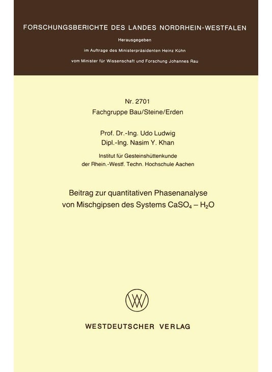 Beitrag zur quantitativen Phasenanalyse von Mischgipsen des Systems CaSO4 - H2O