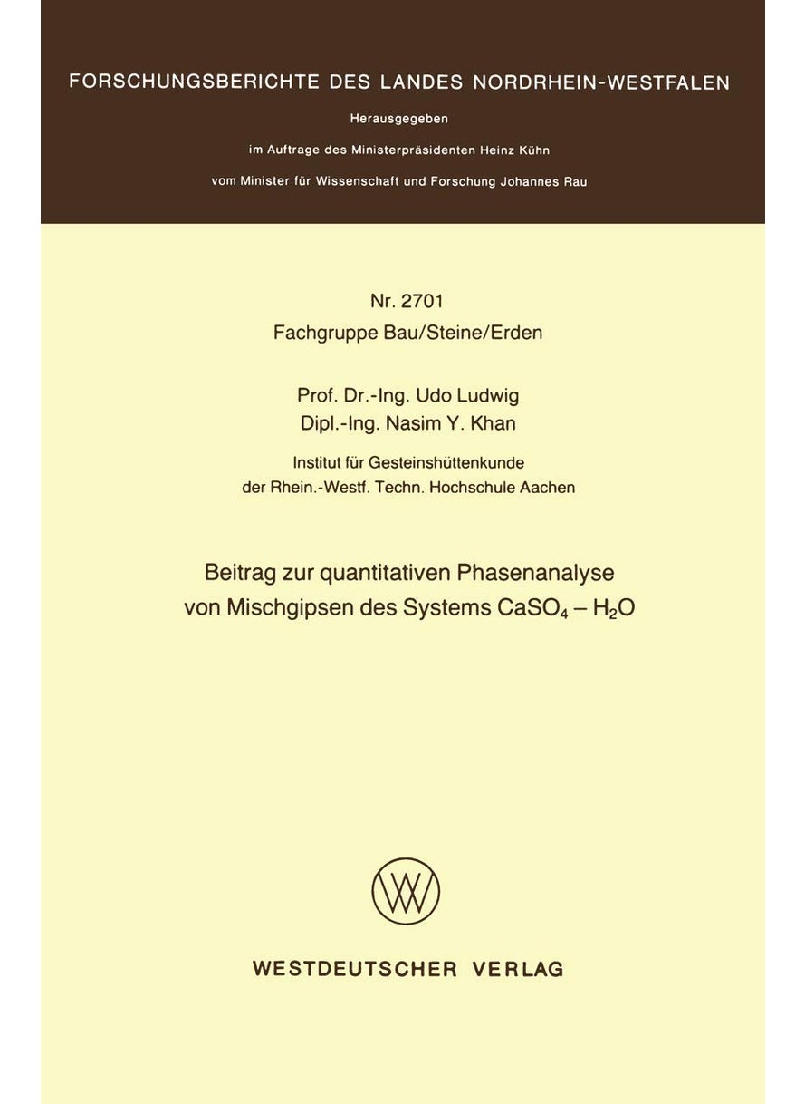 Beitrag zur quantitativen Phasenanalyse von Mischgipsen des Systems CaSO4 - H2O
