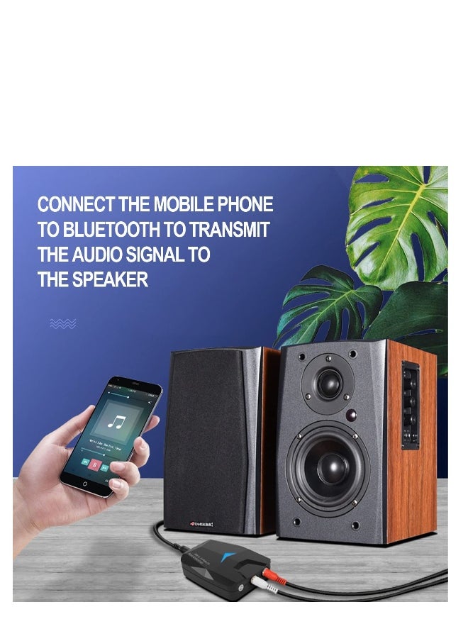 ماركة غير محددة - محول صوت رقمي إلى تناظري DAC مع مستقبل Bluetooth 5.0، صوت رقمي عبر الألياف والبصرية إلى تناظري ستيريو RCA و3.5 مم - Image 1