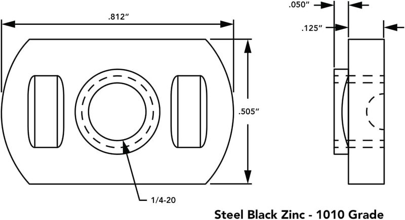 80/20 8020, 3286, 15 Series Steel 1/4-20 Centered Slide in Economy T Nuts Hardware Nuts for 1.5" Aluminum Extrusions (25 Pack) - Image 3