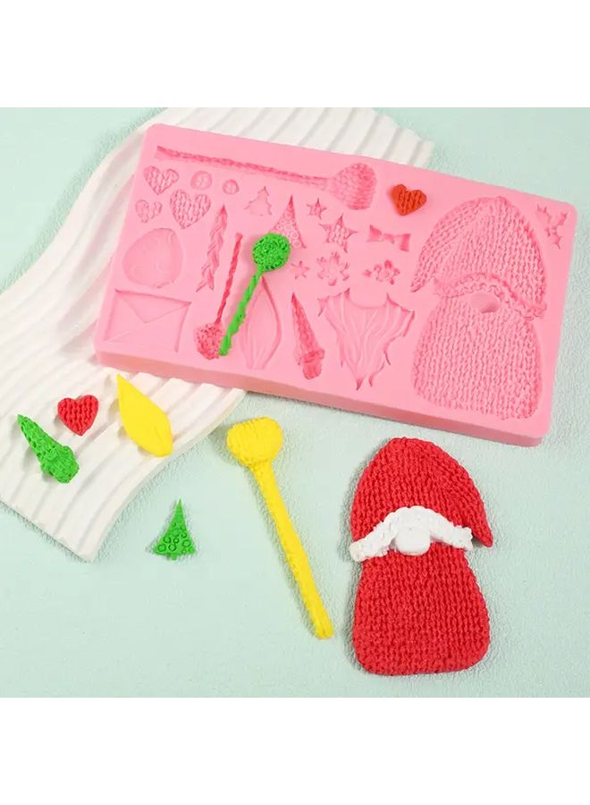 Santa Claus Silicone Fondant Mold Y-110 Christmas Cake Baking Tool - Image 4
