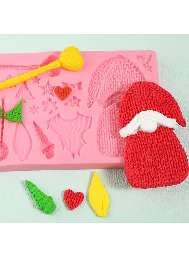 Santa Claus Silicone Fondant Mold Y-110 Christmas Cake Baking Tool - Image 5
