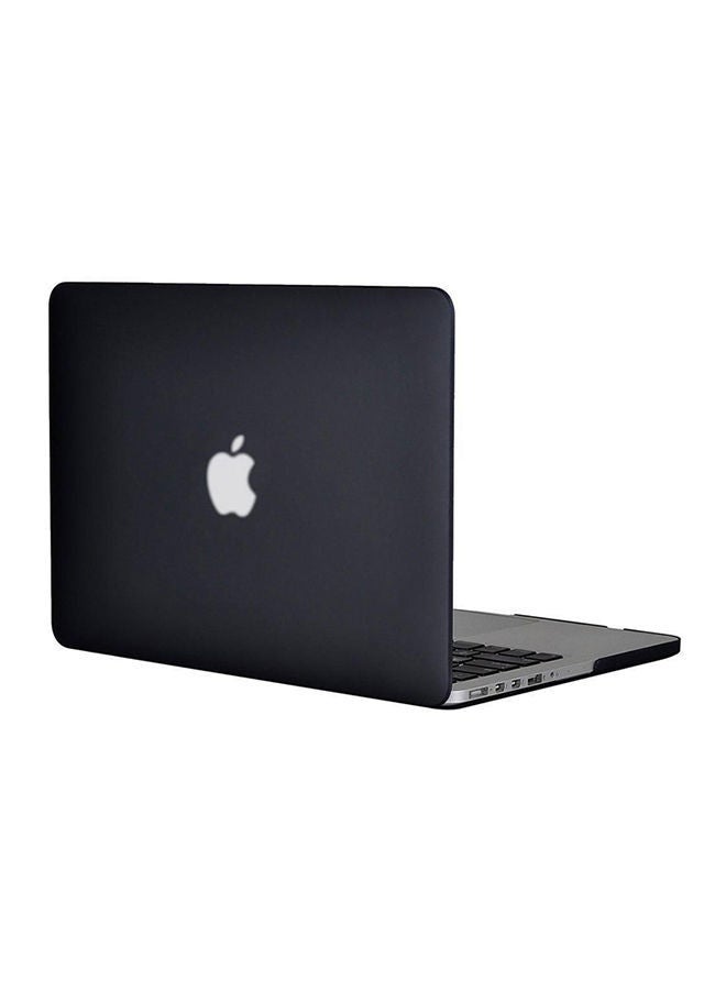 نيبمينينت غطاء حماية صلب بسطح خشن غير لامع لجهاز أبل ماك بوك برو بشاشة عرض ريتينا مقاس 13/ 13.3 بوصة أسود