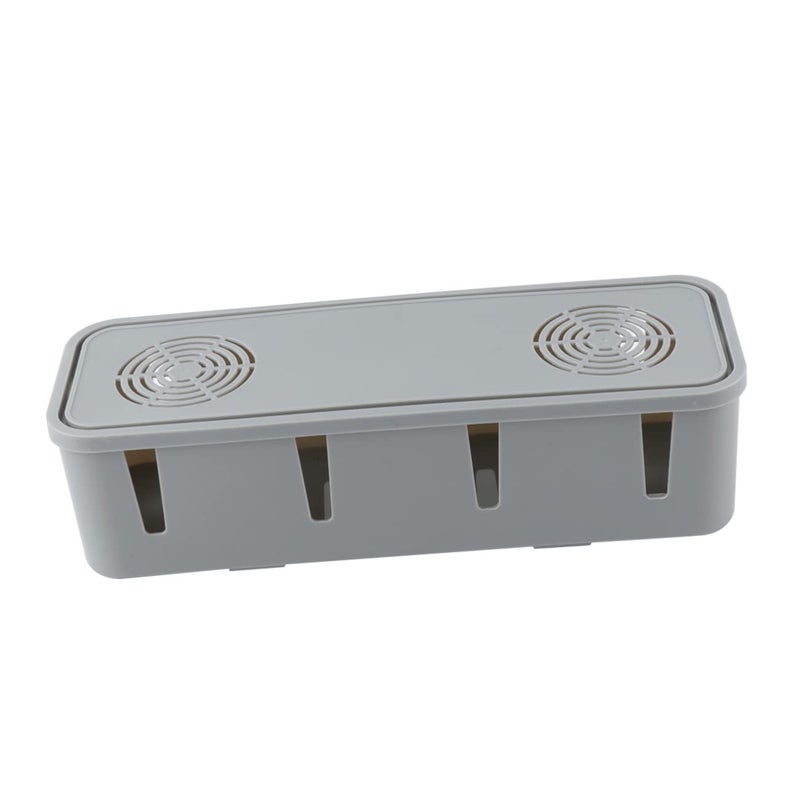 Cable Storage Box Cord Organizer Strip Safety Cover Dustproof Design for Home Office - Image 2