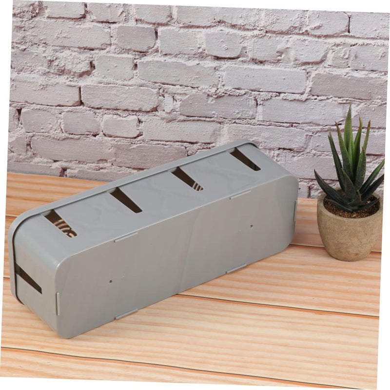 Cable Storage Box Cord Organizer Strip Safety Cover Dustproof Design for Home Office - Image 5