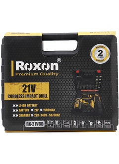 Roxon Drill Battery 21 Volt With Drill Bits And bits For Loosening  - Image 3