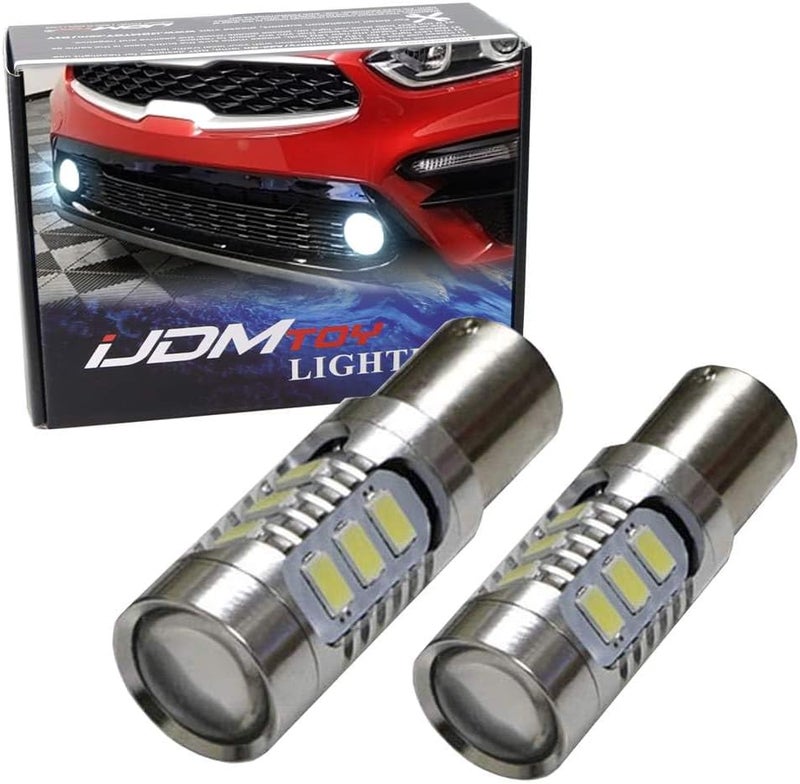 iJDMTOY 6000K Xenon White CAN-bus LED Daytime Running Light DRL Bulbs for 2019-up Kia Forte Sedan - Image 1