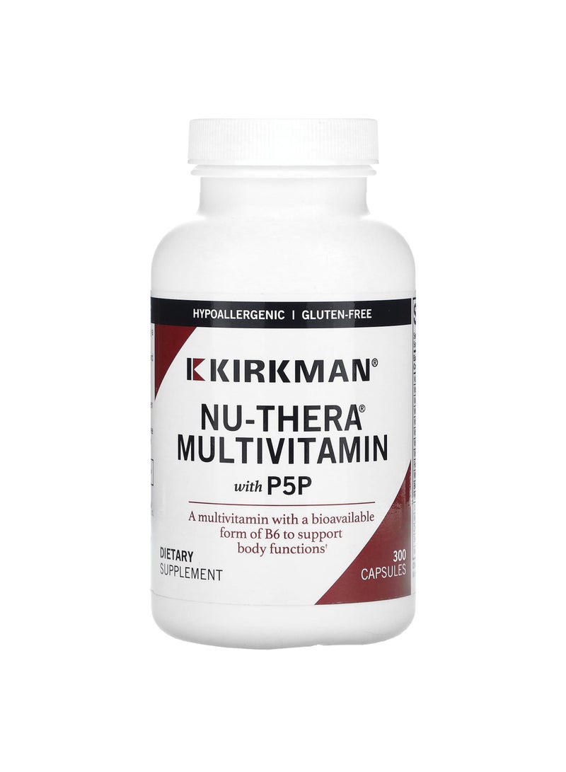 Kirkman Labs Nu-Thera Multivitamin with P5P, 300 Capsules