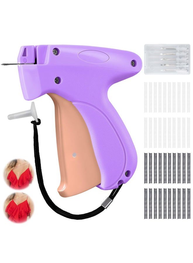 KEEUH Sewing Gun Tag Stitch Gun for Clothes - Purple/Pink Color Versatile Stitching Gun for Hemming Pants Repairing Seams and More - Image 1