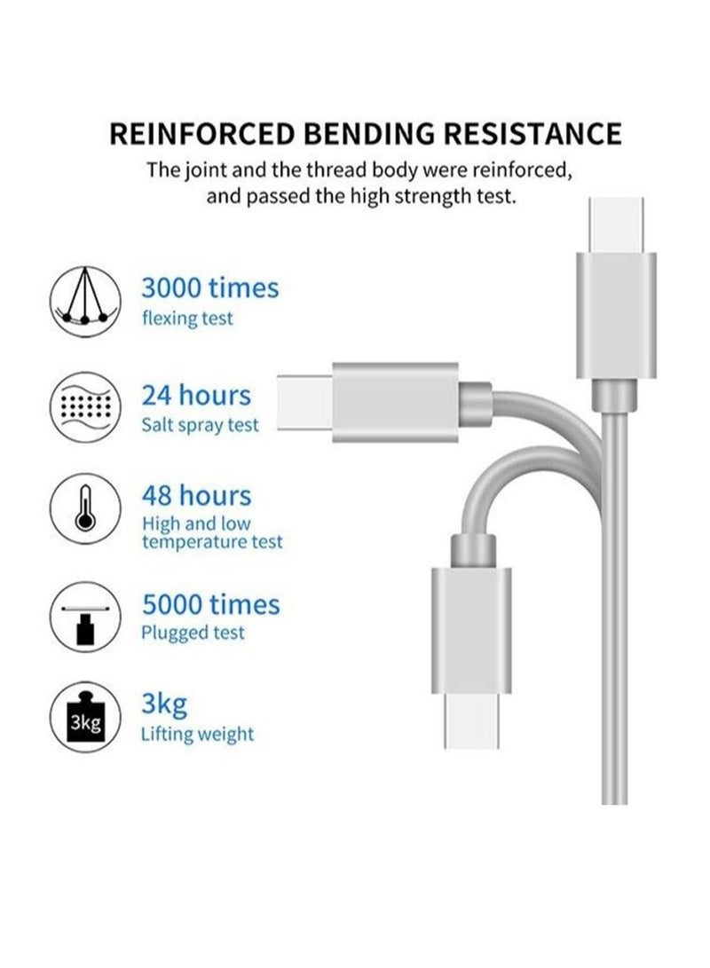 كابتن تيك 3 in 1 Multi USB Charger Cable Retractable Multiple Charging Cord Adapter with Phone Mini Type C Micro USB Port Connectors Compatible with Cell Phones Tablets Universal Use - Image 4