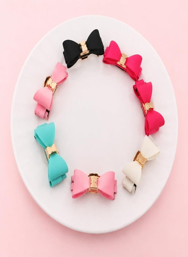 MYYNTI 10 Pcs Bow Hair Clips for Toddlers and Baby Girls, Non-Slip Ribbon Hair Barrettes, Cute Hair Accessories for Kids Multicolor (Pack of 5 Pairs) - Image 3