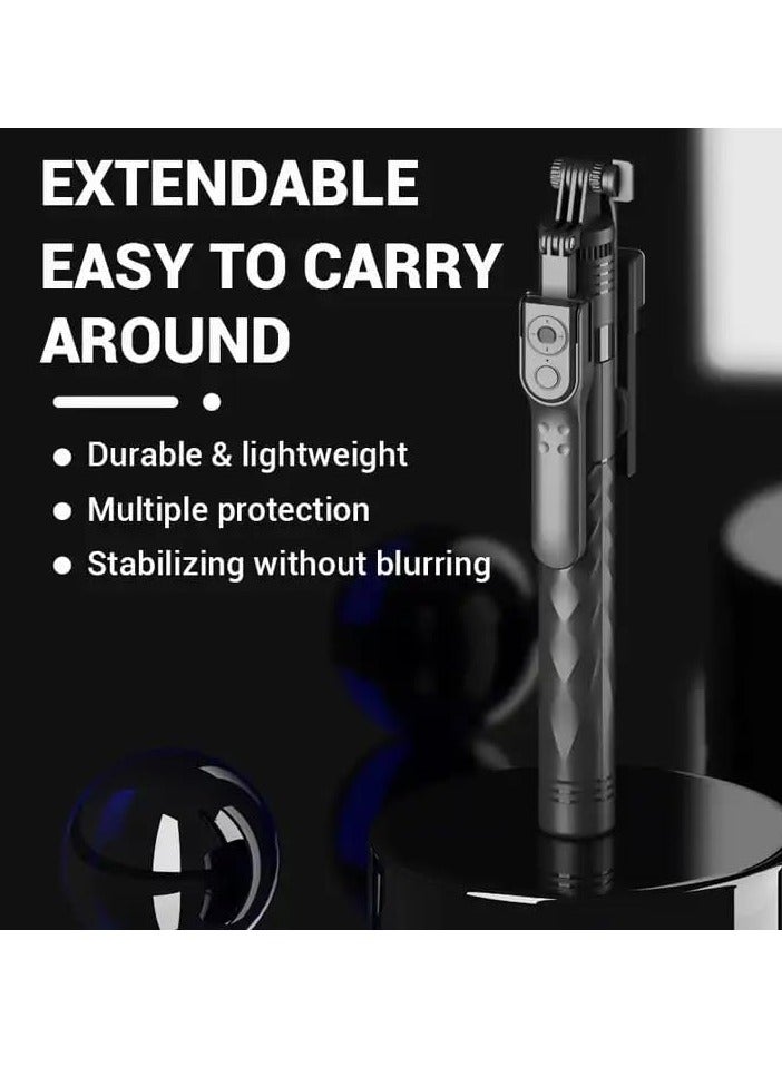 Arabest K28 Wireless Selfie Stick for Live Broadcasting with 360° Rotating Bonus Phone Holder - Extendable Multifunctional Portable Tripod Monopod for Effortless Selfies, Vlogging, and Streaming - Universal Compatibility and Enhanced Features  - Image 4