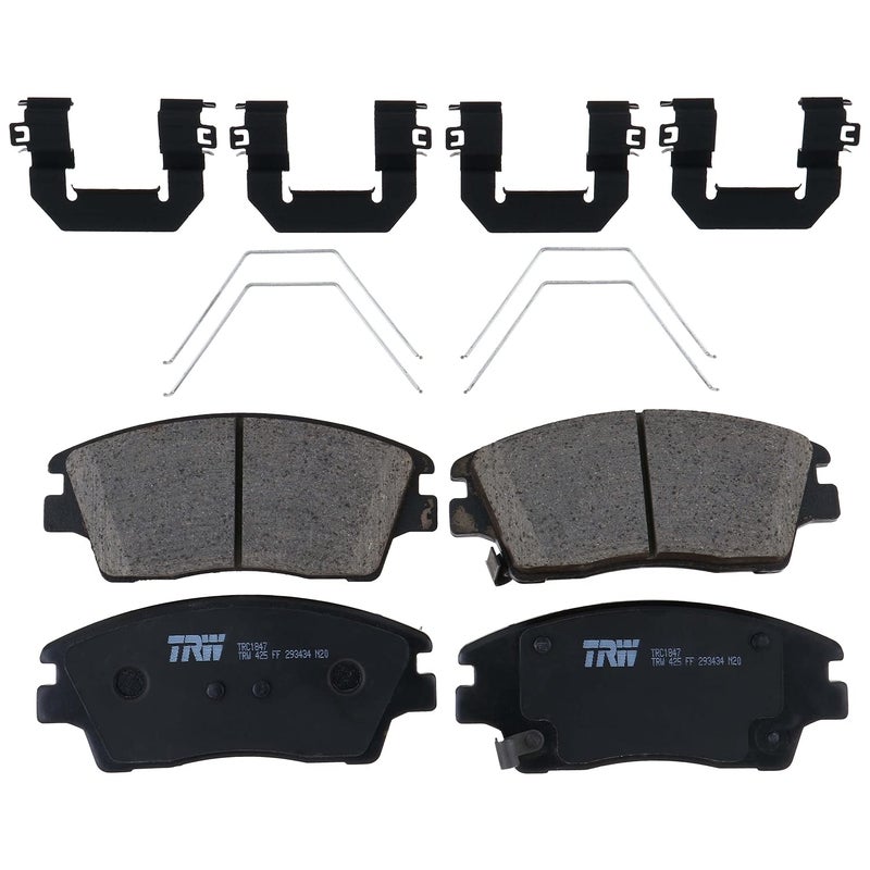 مجموعة وسادات فرامل قرص TRW Pro TRC1847 لهيونداي توسان 2016-2019 الأمامية وتطبيقات أخرى