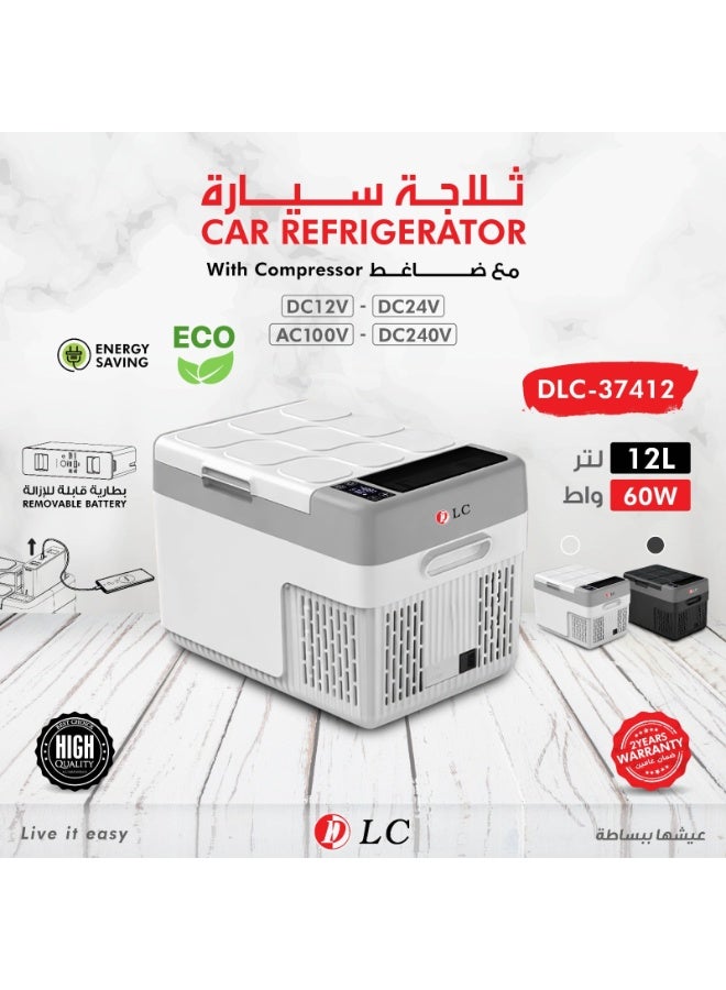 D L C Car Refrigerator 12L -37412