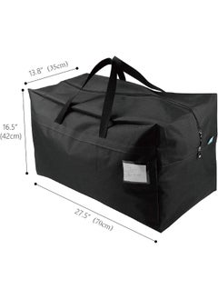sulfar Sulfar 100L Storage Organizer Bags, Go to College Storage Bag, Traveling Storage Bag, Black  - Image 4