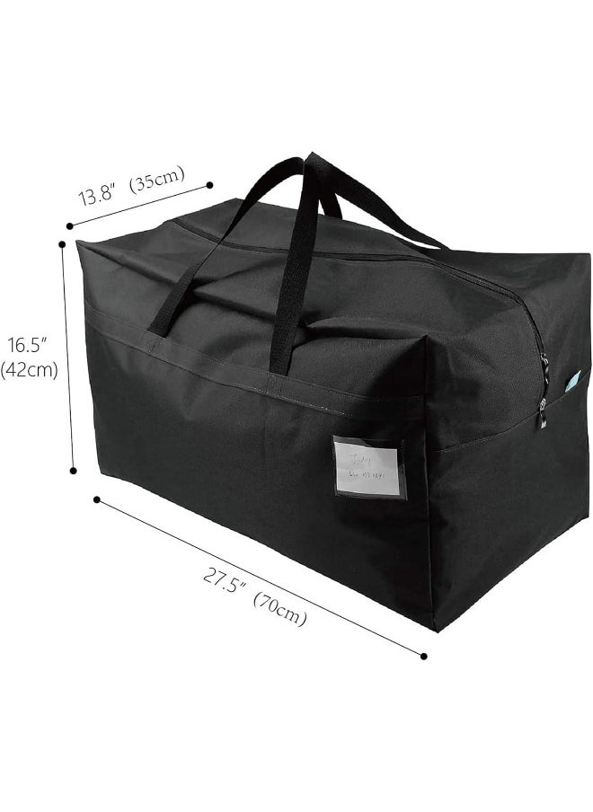 sulfar Sulfar 100L Storage Organizer Bags, Go to College Storage Bag, Traveling Storage Bag, Black  - Image 4