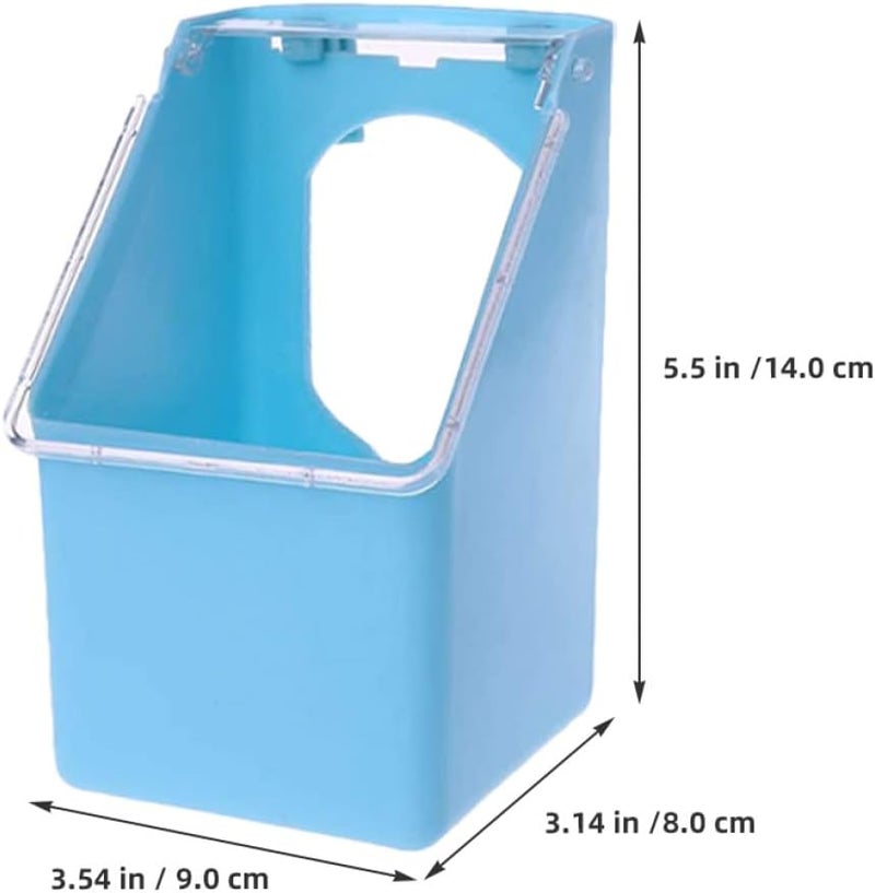 4pcs Hanging Bird Cage Feeders with Lid, Multi-Functional Indoor Quail and Pigeon Food Bowls, Portable Plastic Feeding Troughs for Small Birds and Poultry - Image 2