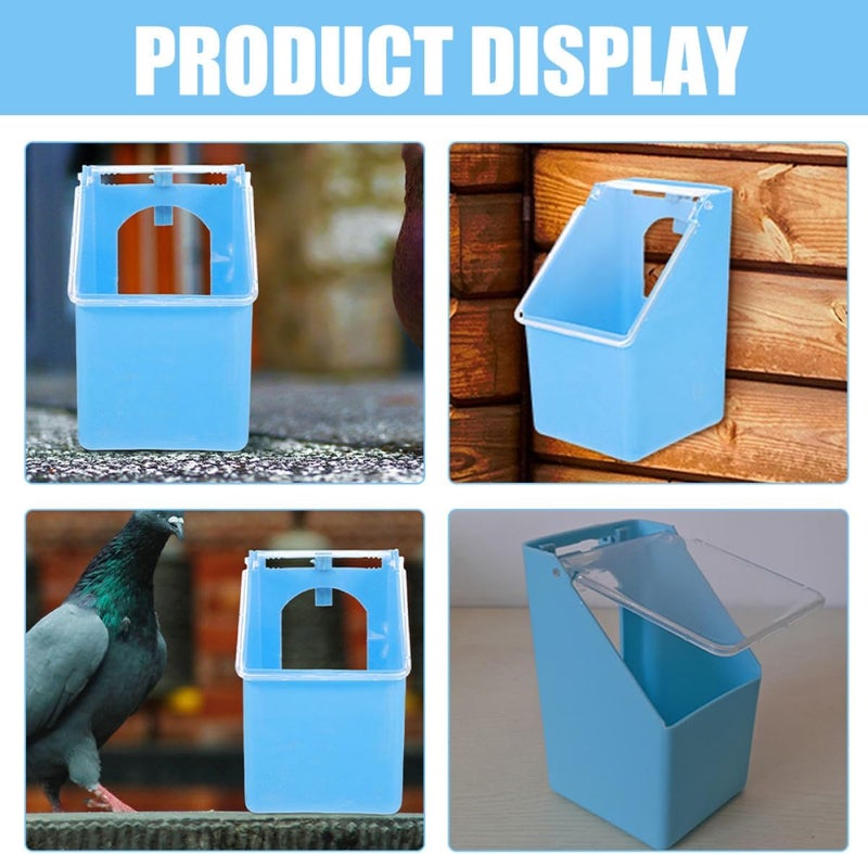 4pcs Hanging Bird Cage Feeders with Lid, Multi-Functional Indoor Quail and Pigeon Food Bowls, Portable Plastic Feeding Troughs for Small Birds and Poultry - Image 5