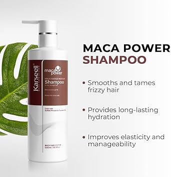 Karseell Moisturizing Shampoo Maca essence Sulphate Free Deep Nourishing Shampoo for Dry and Damaged Hair 500ml - Image 4