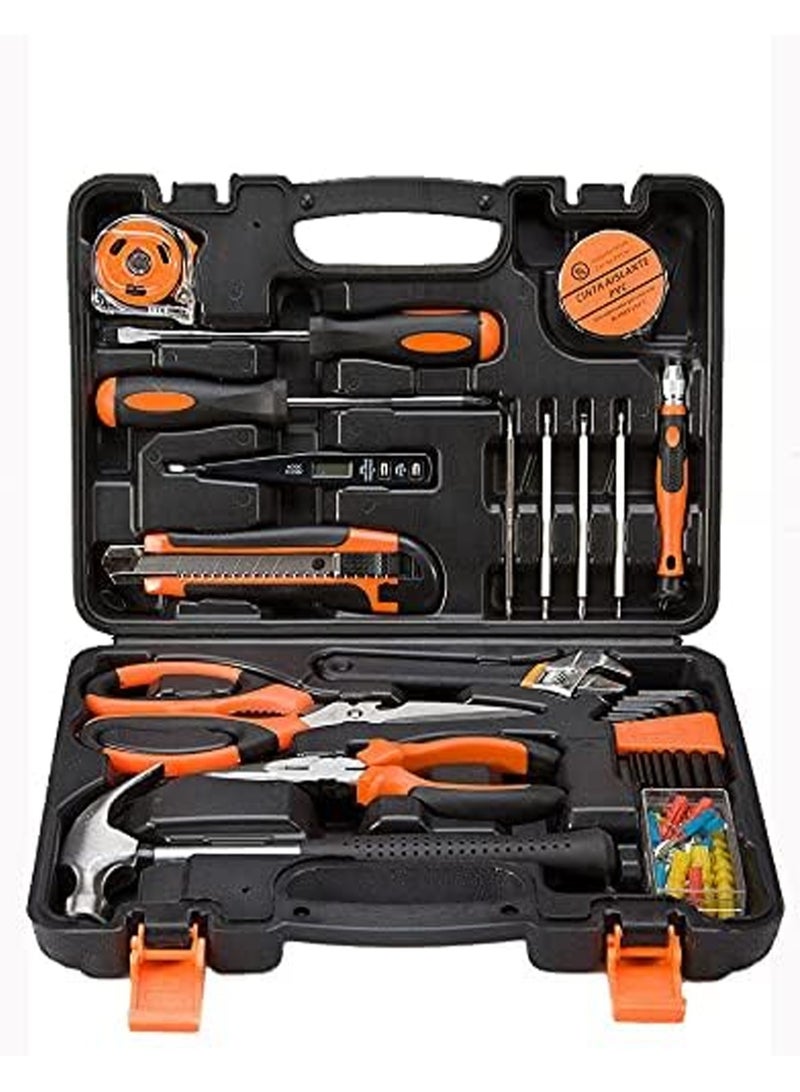 جي جوت مجموعة من 45 قطعة من الأدوات اليدوية المنزلية ، الأدوات اليدوية المنزلية الأساسية ، وأدوات بلاستيكية مع مساحة التخزين ، والأجهزة اليدوية مجموعات ، مجموعة أدوات المنزلية ، أدوات الصيانة - Image 1