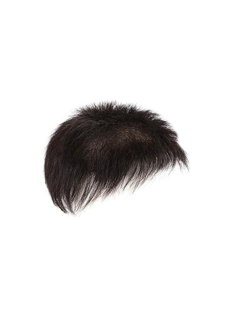 Estelle Knotless Toupee for Men Short Hair Mechanism Wig Full Real Hair Replacement Piece Inch Wig Piece Suitable for People with Hairline Falling Off Natural - Image 2
