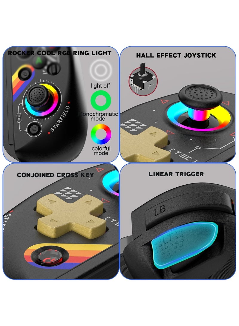 D8 Mobile Gaming Controller for iPhone/Android/iPad/Tablet, Play Xbox Cloud, Playstation Remote Play, Steam/PC, Switch! RGB Hall Joystick/Trigger Wireless Bluetooth Phone Game Controller  - Image 3