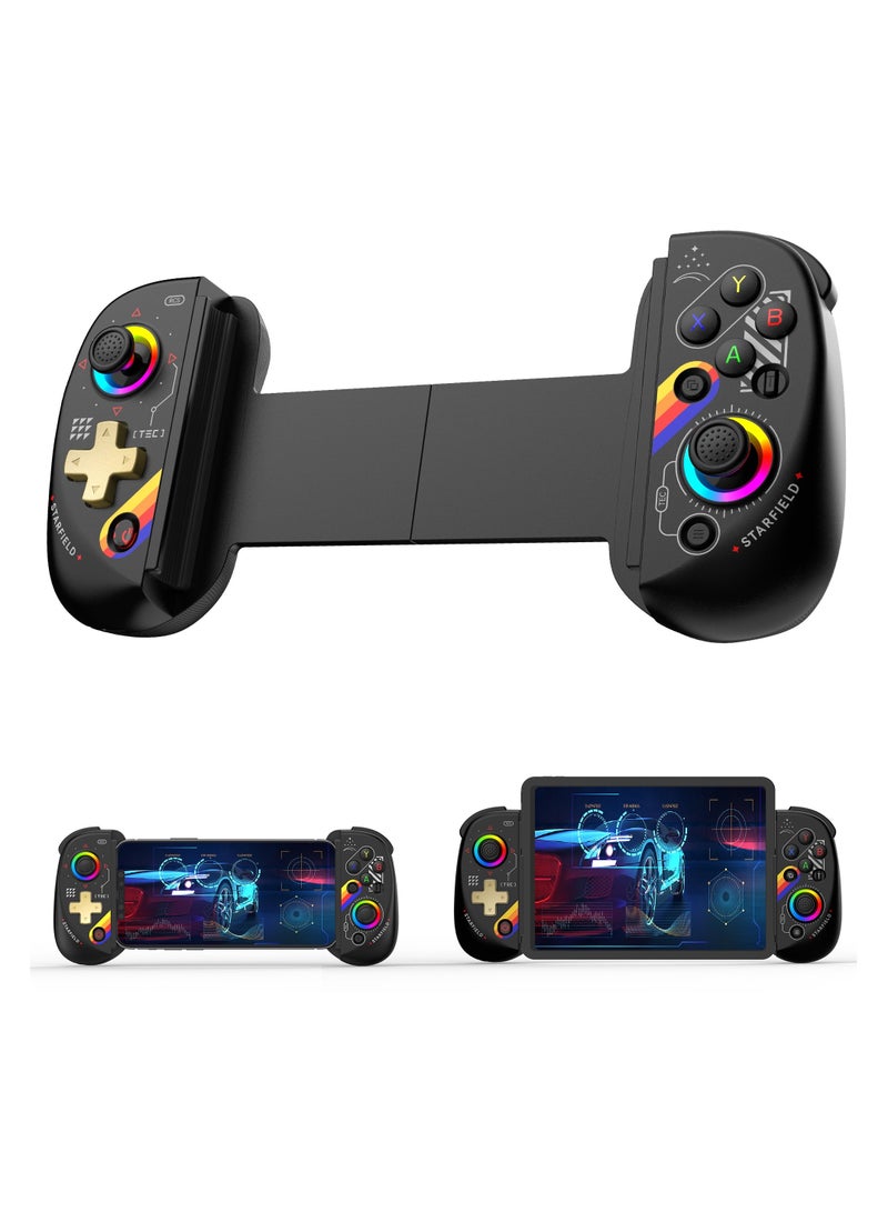 D8 Mobile Gaming Controller for iPhone/Android/iPad/Tablet, Play Xbox Cloud, Playstation Remote Play, Steam/PC, Switch! RGB Hall Joystick/Trigger Wireless Bluetooth Phone Game Controller  - Image 1