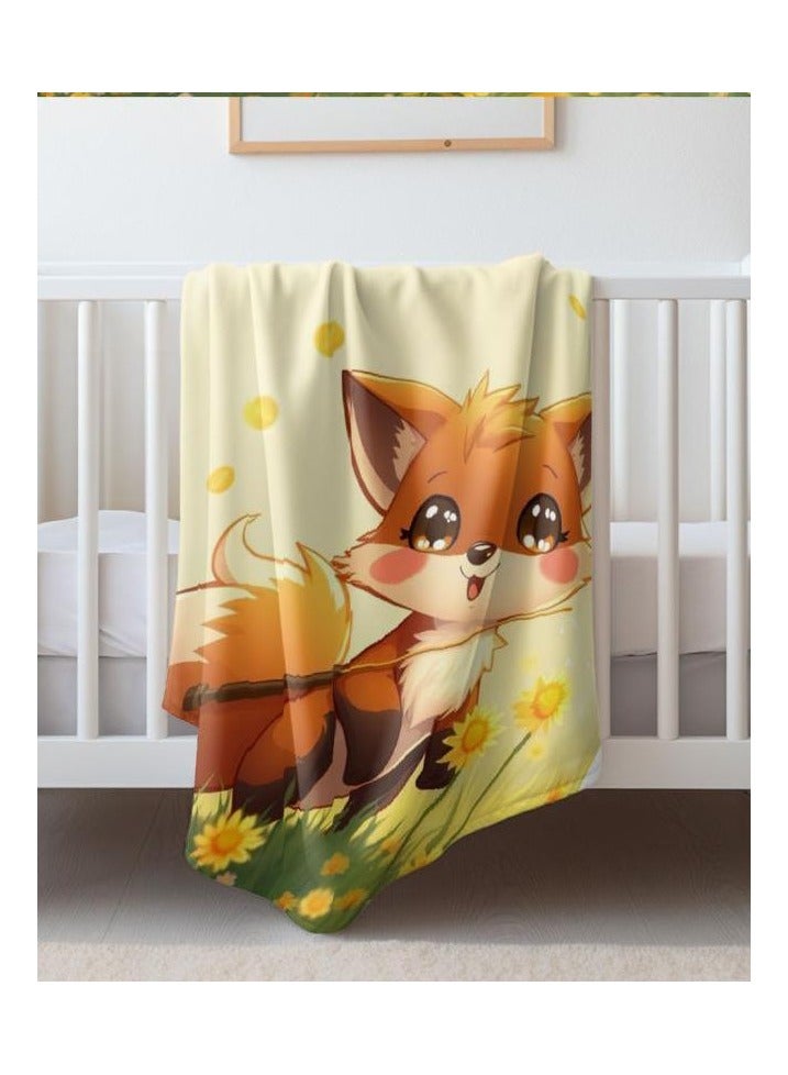 عام بطانية رقيقة من الفانيلا الكرتونية للأطفال أو الطلاب (دافئة ومريحة ومناسبة للنوم والألعاب) 100 سم * 150 سم - 1151 - Image 4