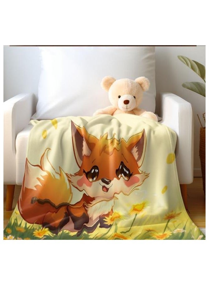 عام بطانية رقيقة من الفانيلا الكرتونية للأطفال أو الطلاب (دافئة ومريحة ومناسبة للنوم والألعاب) 100 سم * 150 سم - 1151 - Image 5