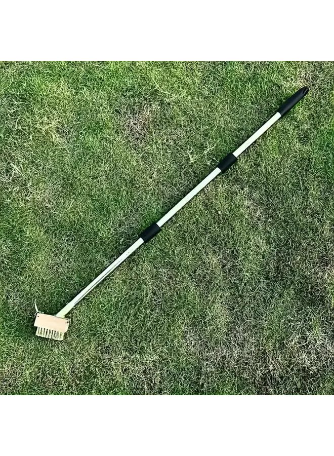 Standard Rod Brush Head Heavy Duty Manual Weeding Tool Long Handle Stainless Steel - Image 5