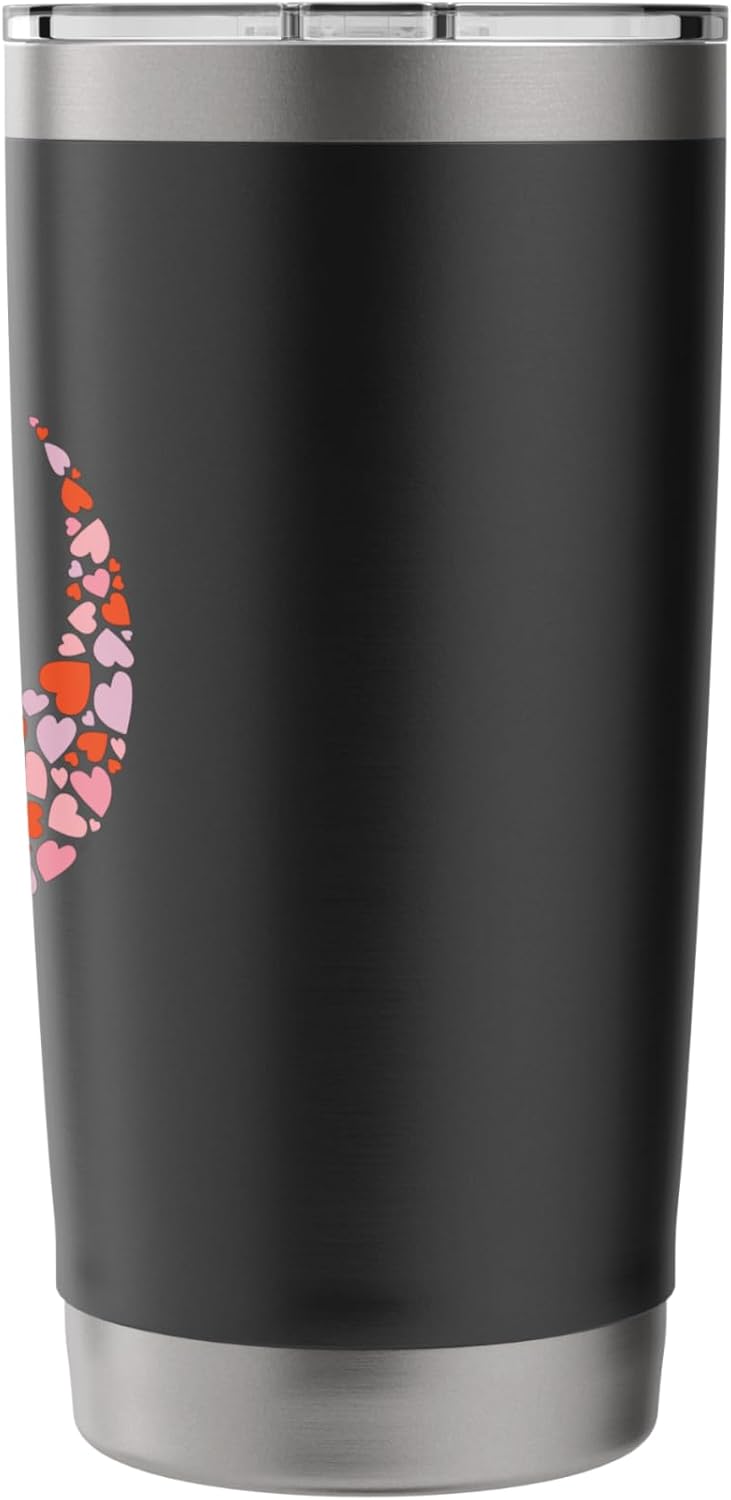 Star Wars Valentines Day Rebel Alliance Symbol Logo Hearts Stainless Steel Insulated Tumbler - Image 2