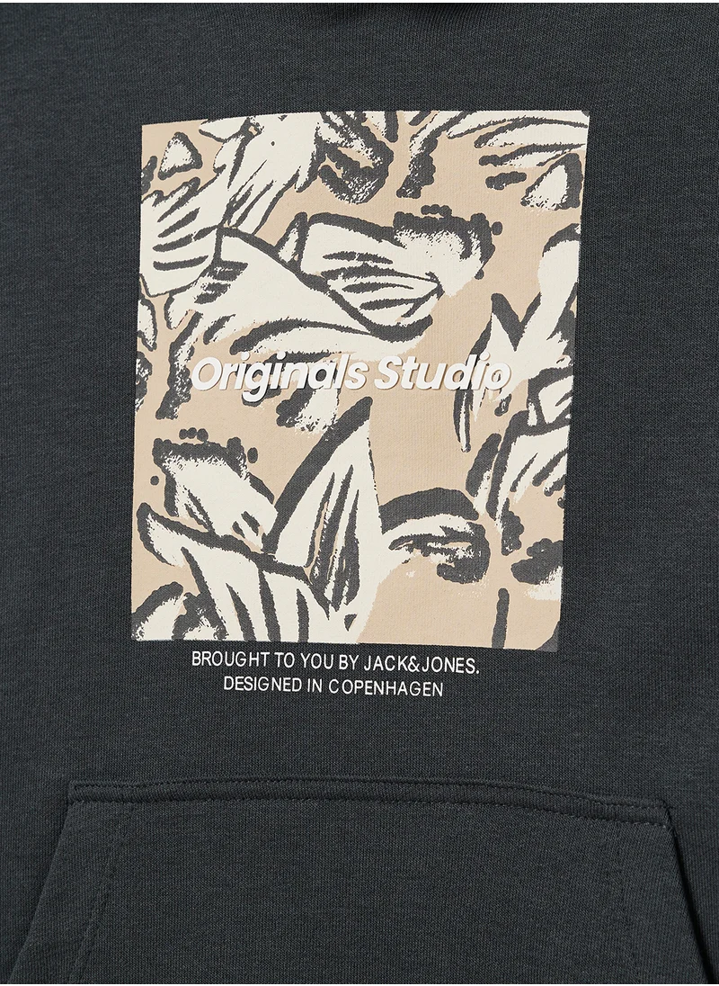 Jack & Jones Junior Kids Graphic Print Hoodie