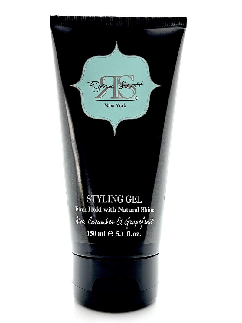 RYAN SCOTT RS Ryan Scott Non-Flaking & Alcohol-Free Styling Gel provides a Firm Hold with Natural Shine. Aloe, Cucumber, & Grapefruit Fragrance, 5.1 fl. oz. - Image 1