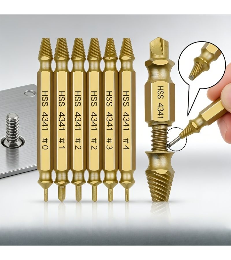 Hss Coating Extractor Set 0-4 M3-M10 Square Head Drilling Tapping Metalworking Storage Box - Image 2