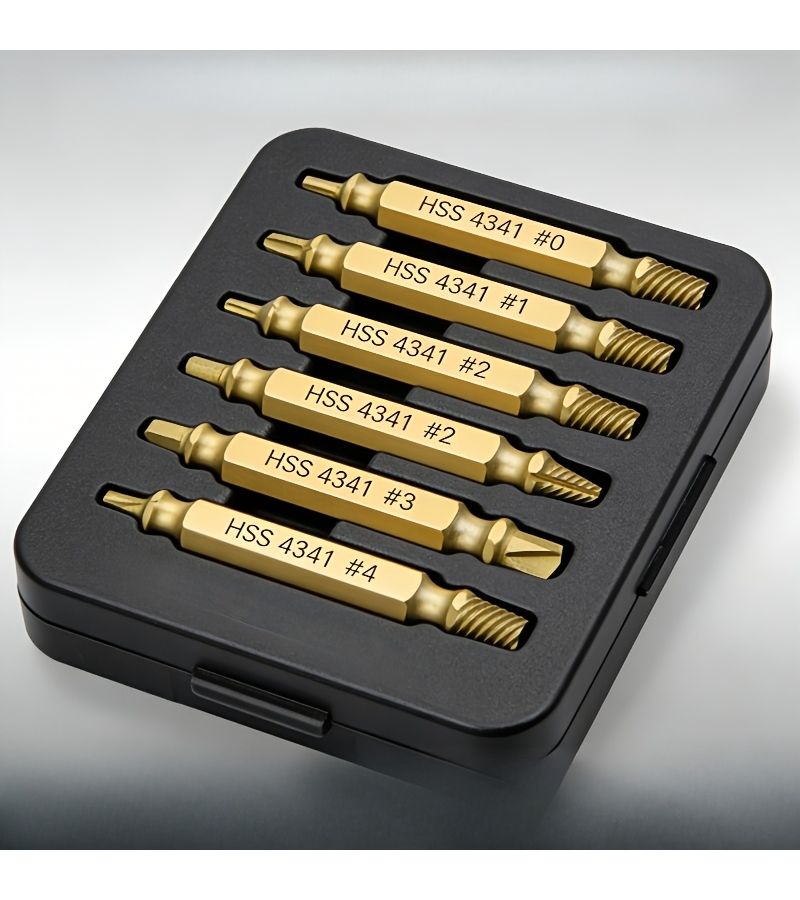 Hss Coating Extractor Set 0-4 M3-M10 Square Head Drilling Tapping Metalworking Storage Box - Image 3